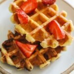 Close Up Shot of Waffles on the Plate