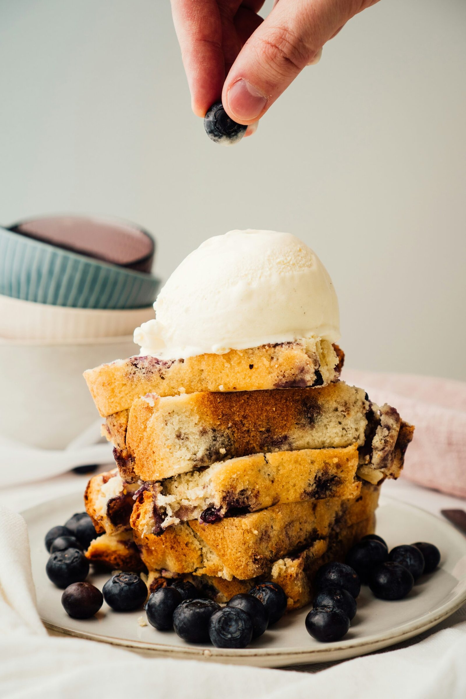 white ice cream on brown bread