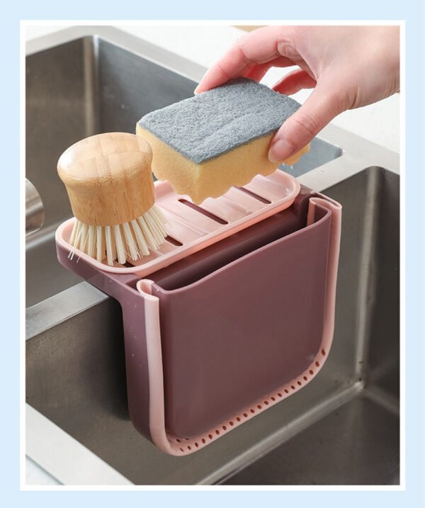 Foldable Drain Filter Shelf Kitchen Drain Basket - Image 10